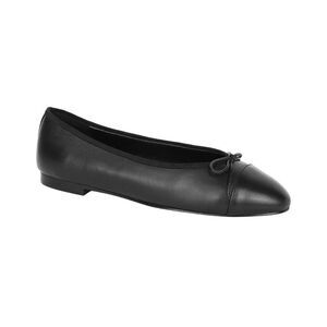 Tiffany & Fred Paris Leather Ballet Flat, Black